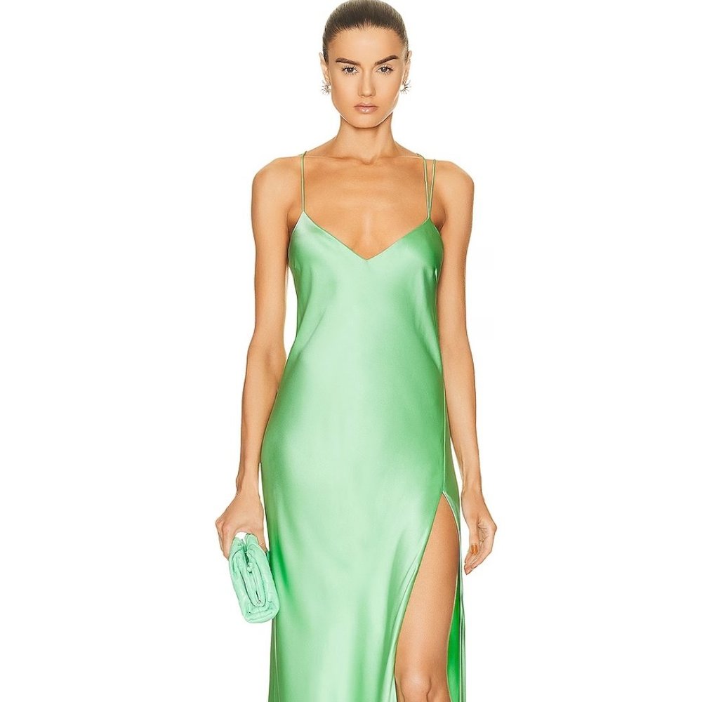 The Sei Strappy Bias Gown in Mint